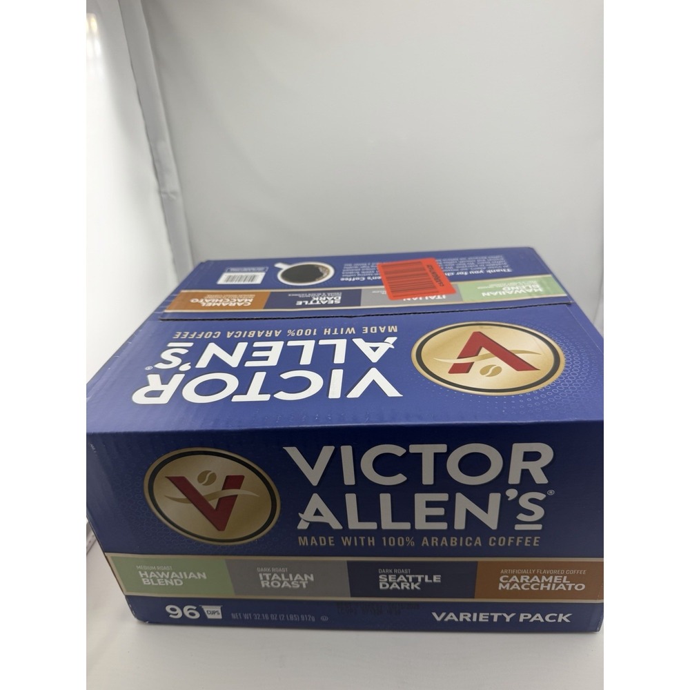 Victor Allen's Coffee Variety Pack Medium Dark Roast K-Cup Pods 96 Count